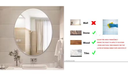 No Drill Mirror Review 2025 – Best Makeup & Shaving Mirror 11.5x14.5 Inch in India