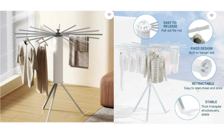 LUPPRA Aluminium Floor Cloth Dryer Stand Review 2025 – Best 360° Foldable Clothes Drying Rack in India