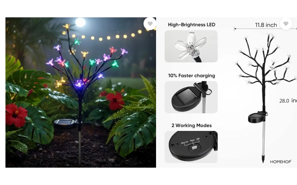 HomeHop Solar Garden Lights Review 2025 – Best Solar Garden Lights for Outdoor Decoration in India