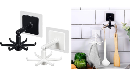 Rotating Adhesive Folding Organizer Review 2026 – Best Wall Storage for Bathroom & Kitchen in India