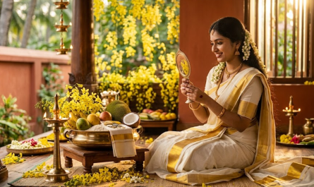 Vishu AI Photo Editing Prompts – Create Stunning Kerala Traditional Portraits