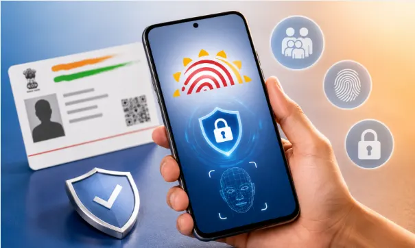 New Aadhaar App 2026 with digital Aadhaar and biometric security