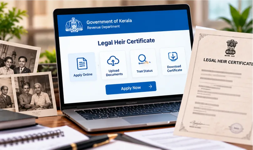 Legal heir certificate Kerala online application on the e-District portal