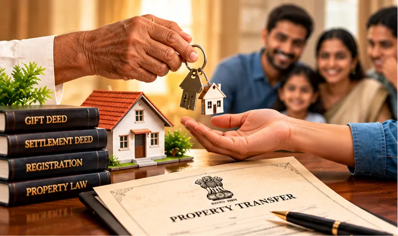 Property transfer in Kerala from parents to children using a settlement deed